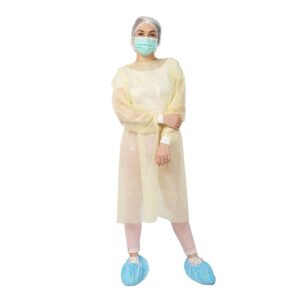 AAMI Level 2 Yellow Isolation Gowns For Hospitals