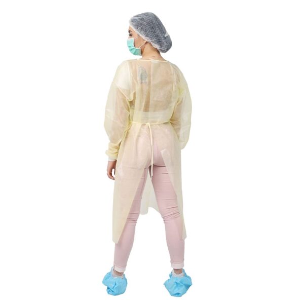 AAMI Level 2 Yellow Isolation Gowns For Hospitals