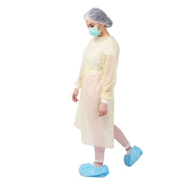 AAMI Level 2 Yellow Isolation Gowns For Hospitals