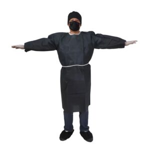 black isolation gown​
