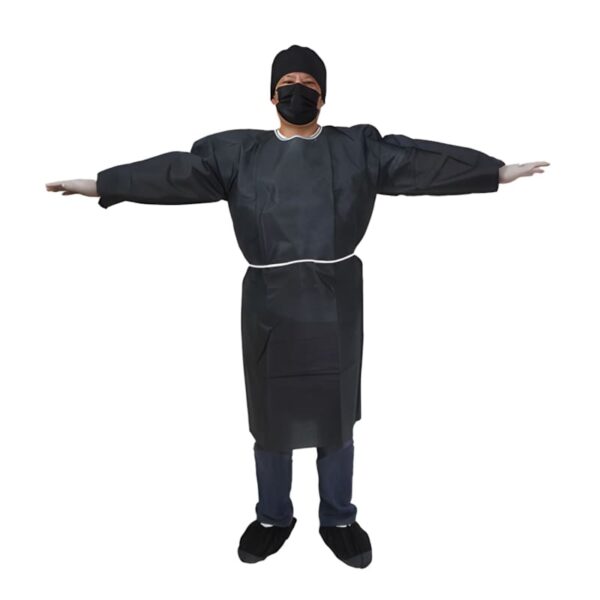 black isolation gown​