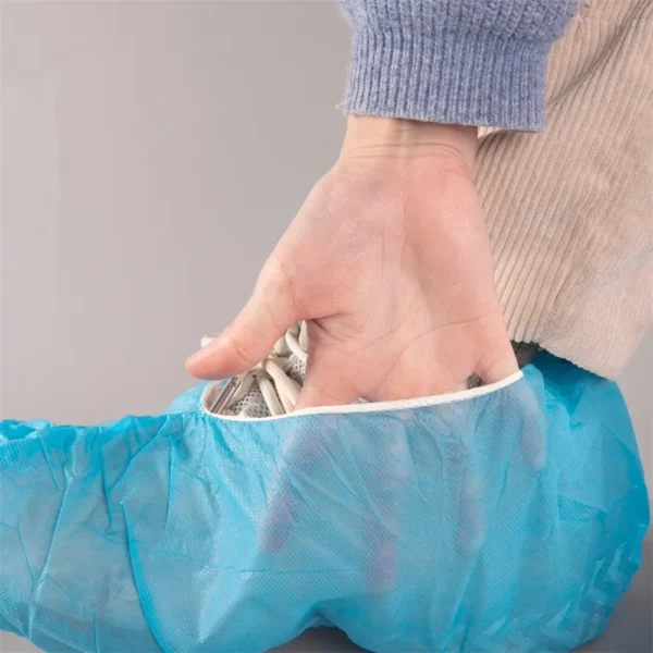Disposable PP Non Woven Shoe Cover with Non Skid Bottom Protective Overshoes for Hospitals Laboratories Food Service Industrial and Cleaning Use - Image 4