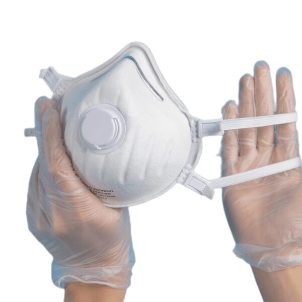 Disposable FFP3 Mask with Valve CE EN149 Certified for Industrial Use Dust Woodworking Asbestos Pollution Protection Respirator - Image 2