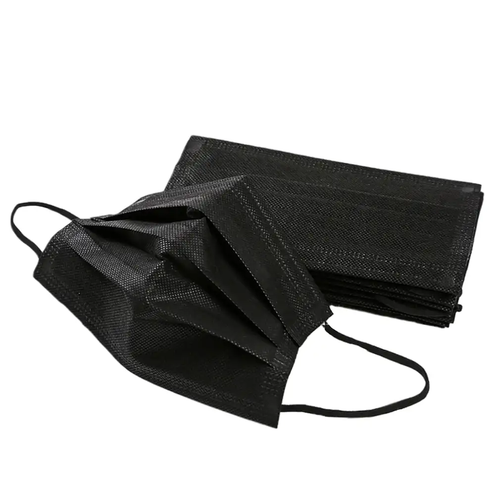 Non Medical Face Mask Disposable 4-Ply Black Comfortable Earloops Breathable Adult Daily Protection Anti-Dust High Filtration Pack of 50 - Image 5