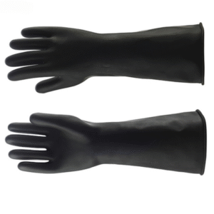 Black Rubber Work Gloves