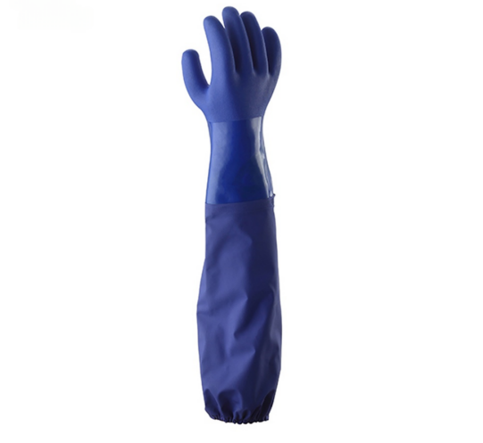 Long pvc chemical resistant glove2