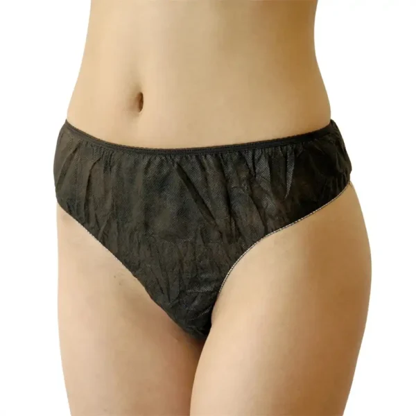 black Disposable Panty