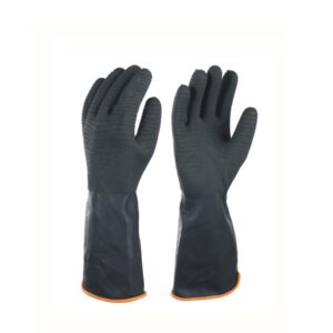 black natural latex gloves
