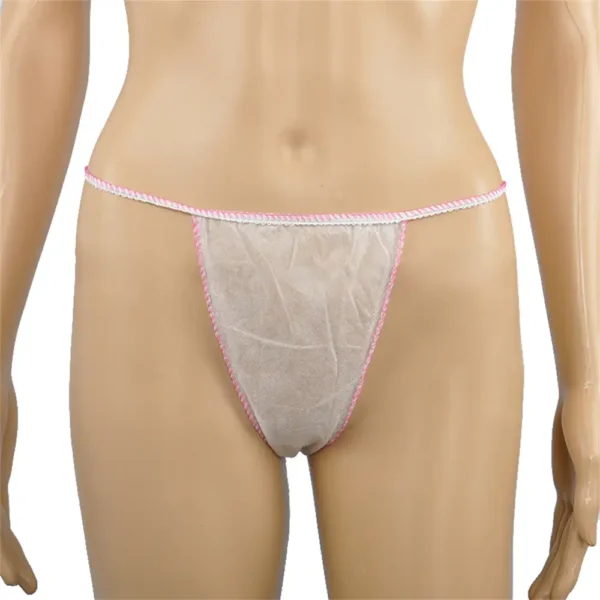 white disposable thongs