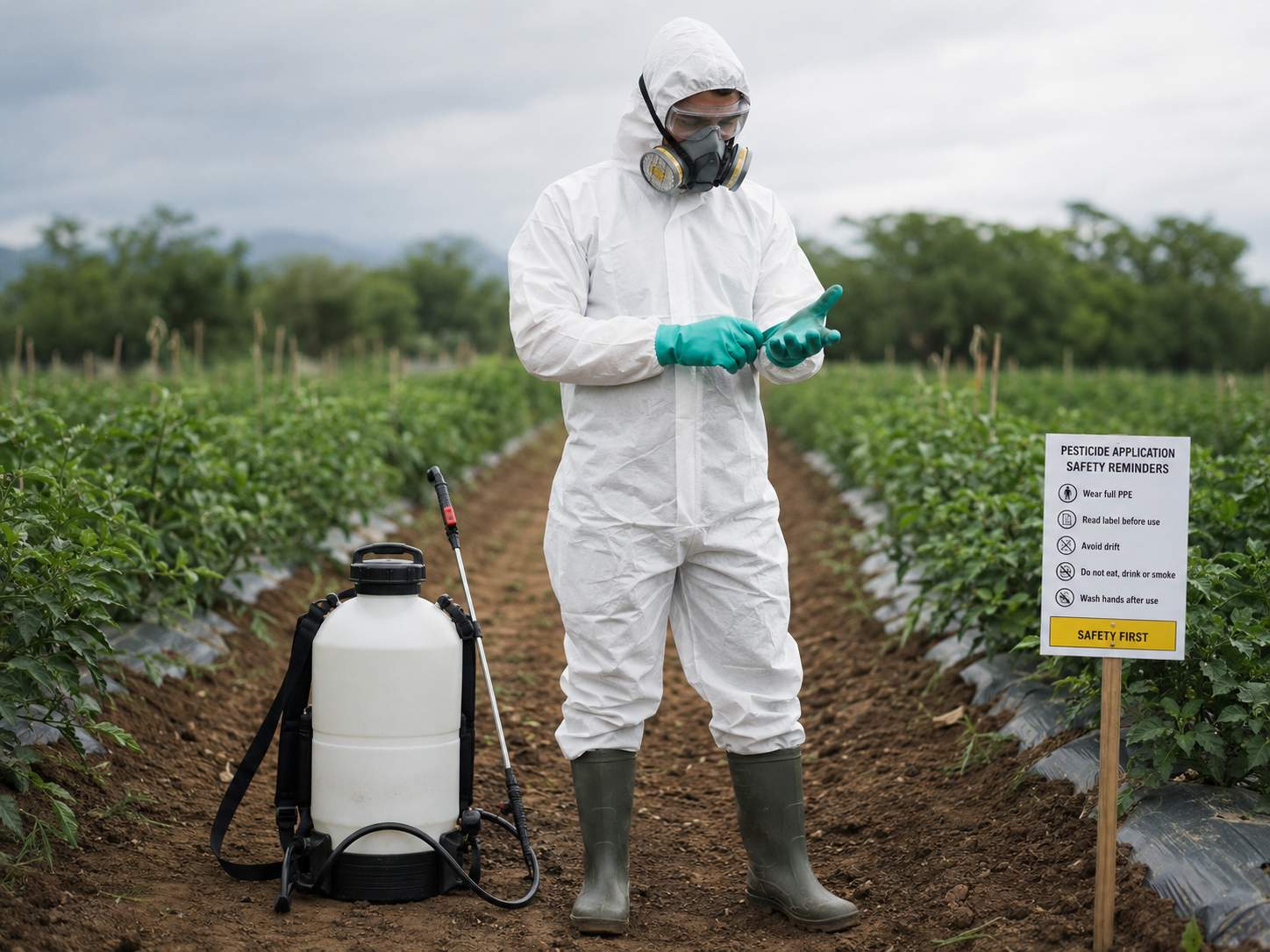 Agricultural Coveralls for Pesticide Handling and Spraying Work