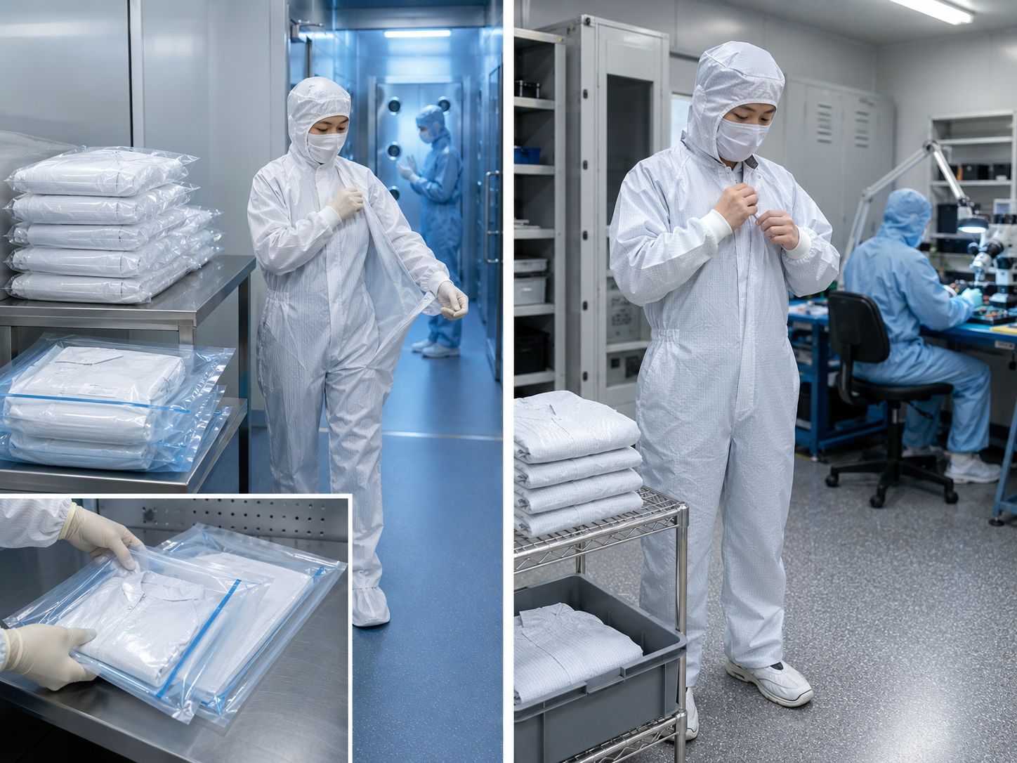 Sterile vs Non-Sterile Cleanroom Disposable Coveralls