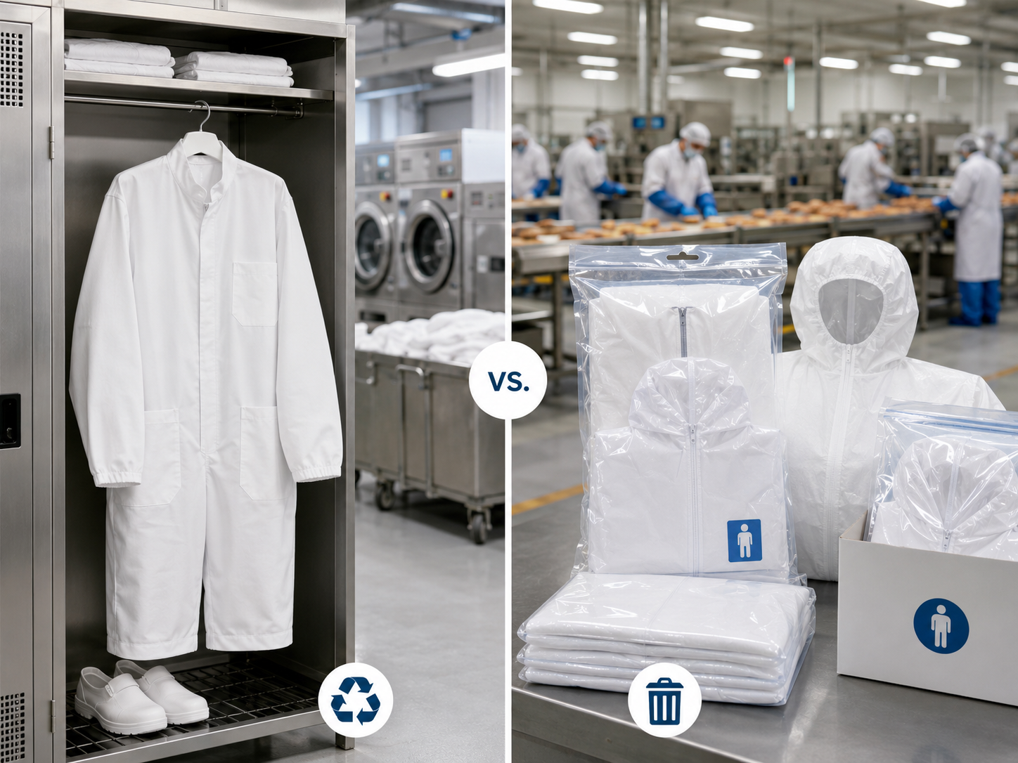 Food Processing Coverall vs Regular Work Coverall