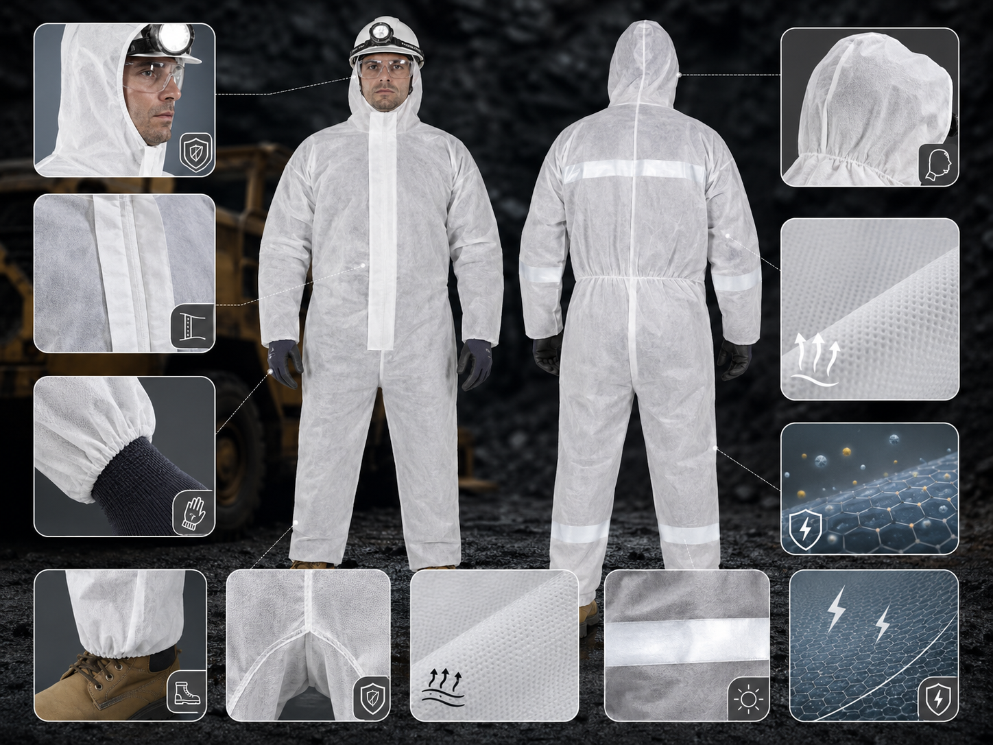 Disposable Mining Coverall